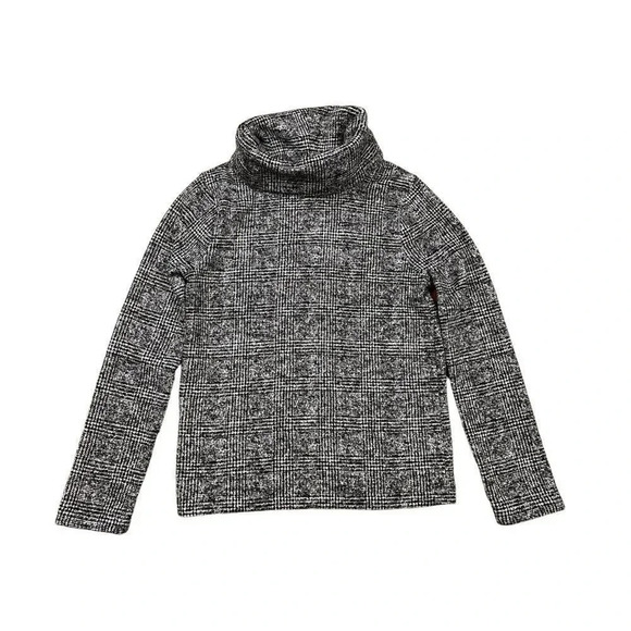 J. Crew Factory Funnel Neck Fleece Lined Pullover Sweater Plaid XS h1549 - Picture 10 of 15